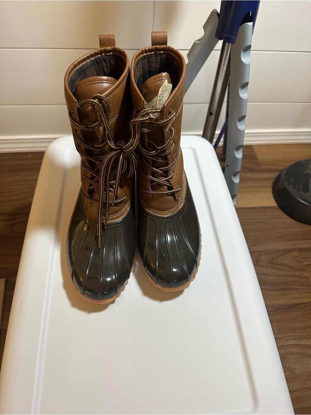 S1- Brown Men’s Waterproof Duck Boots - Classic Winter Snow Boot
